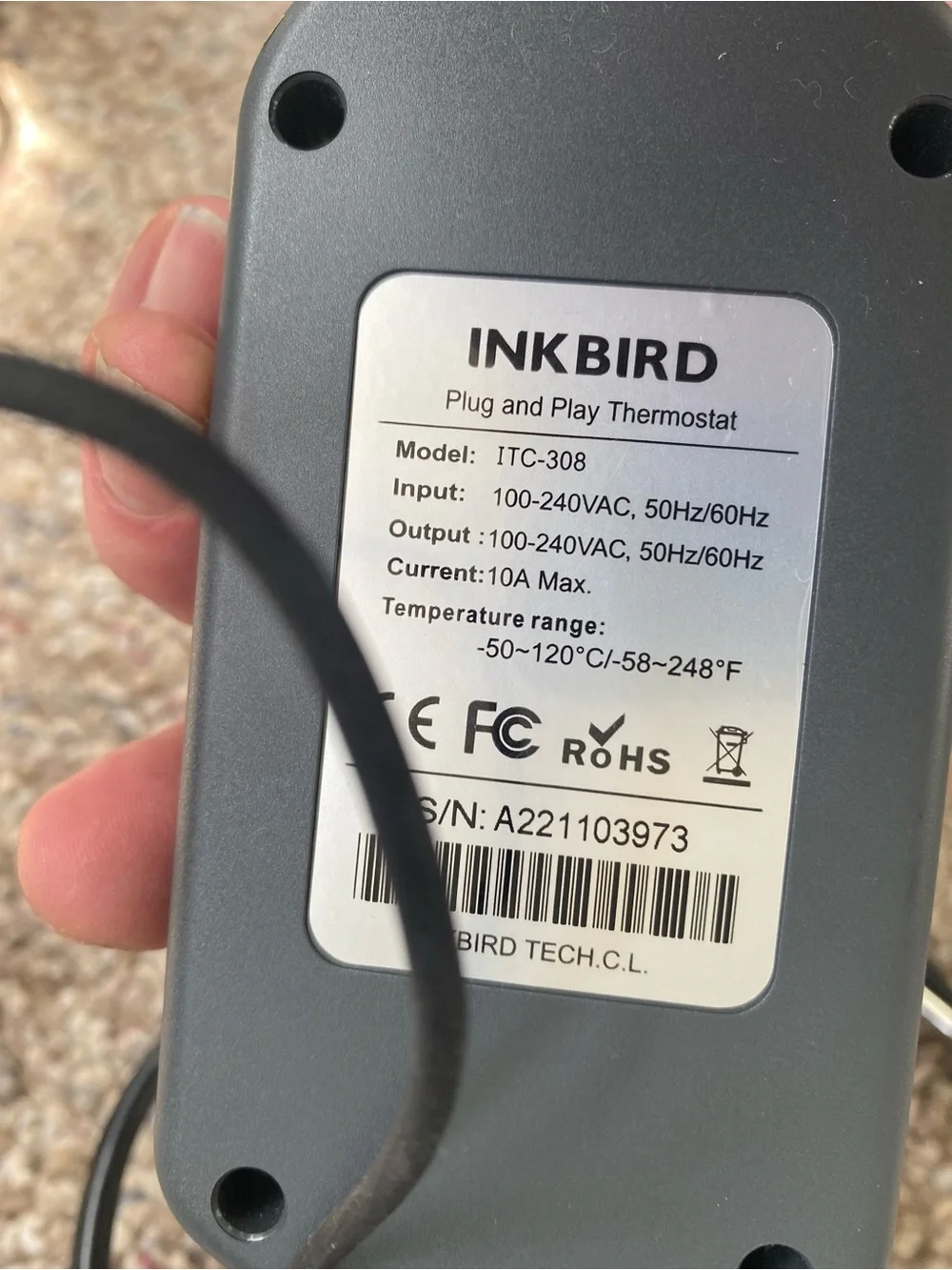 INKBIRD Temperature Controller ITC-308 Aquarium Fish Tanks Heating Cooling